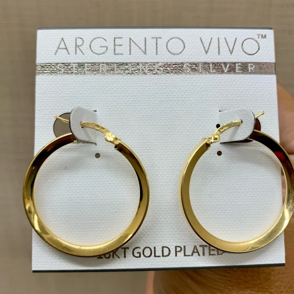 Argento Vivo HoopEarrings - Picture 3 of 3